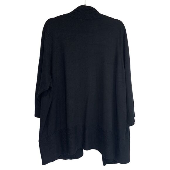 PHILOSOPHY Black Knit Open Front Sweater - Picture 2 of 6